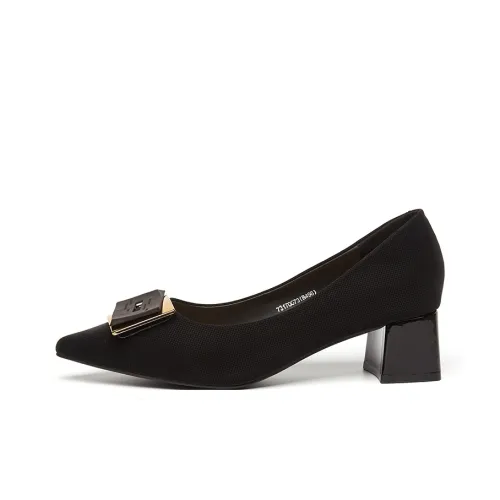 EXULL Q Chunky Heel High Heels 4cm Women's