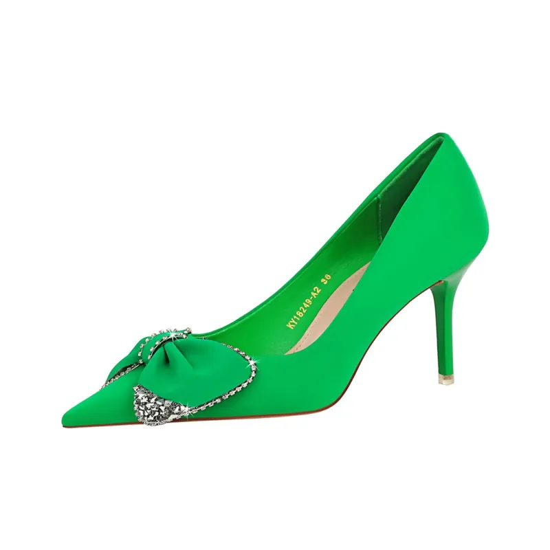 QITUMAUL Slim Heel High Heels Women's-7