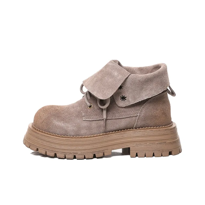 POOQ Short Martin Boot 5CM Women's-8