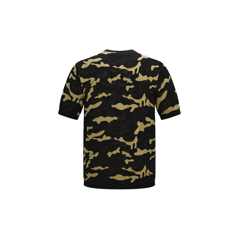 RARE Short Sleeved T Shirt With 'Xu' Logo Men's Camouflage-2