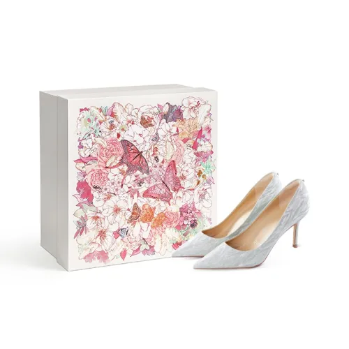 7or9 Moonstone Valentine Box Slim Heel High Heels 9cm Women's Silver