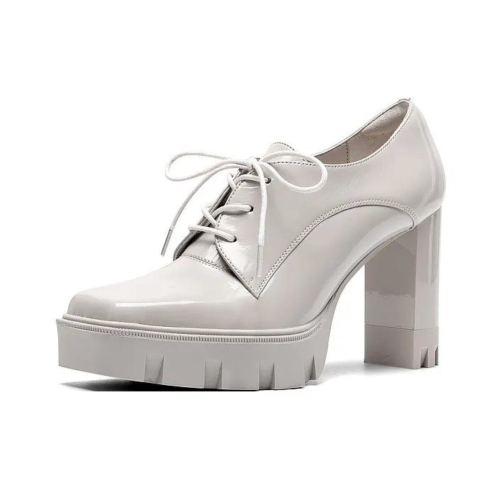 JOOC Chunky Heel High Heels 9cm Women's-0