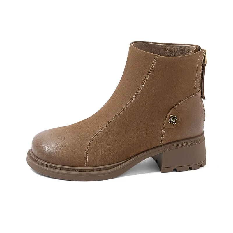 COMELY Ankle Boots Women's Brown/Black-1