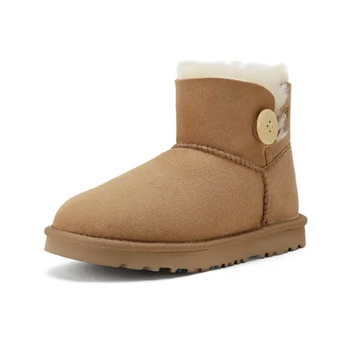 XIAOAJUE Thermal Abrasion Resistant Height Increasing Short Snow Boots Women's Chestnut