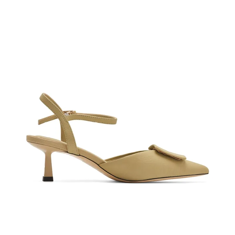 Talitaqoom Stylish Sandal 5cm Women's Khaki-1