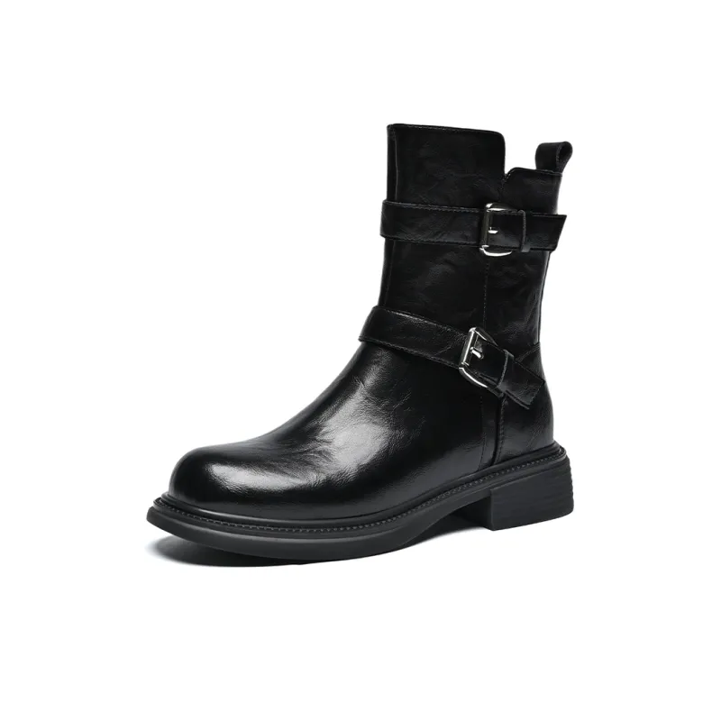 ZHR Ankle Boots Women's Black/Brown-1