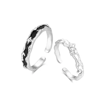 BLANK IN BLANK Sterling Silver Rings Unisex Snake Year Box