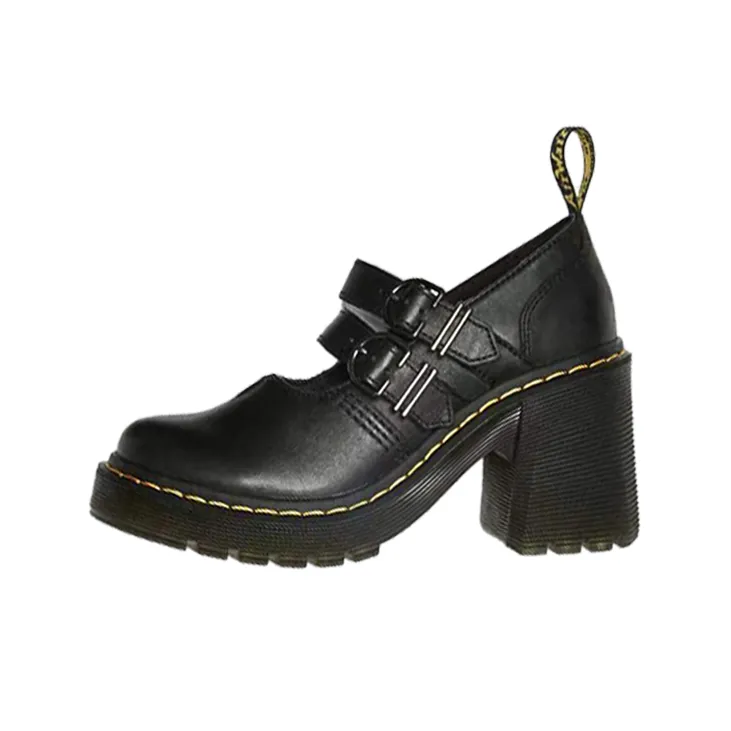 Dr.Martens Eviee Sendal Leather Heeled Shoes 'Black' Women's-0