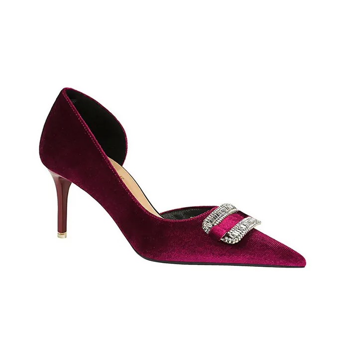 BIGTREE Slim Heel High Heels Women's-1