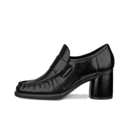 Ecco Sculpted Lx 55 Chunky Heel High Heels 5.5cm Women's Black