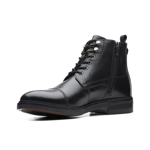 Clarks Short Martin Boot Men's Black