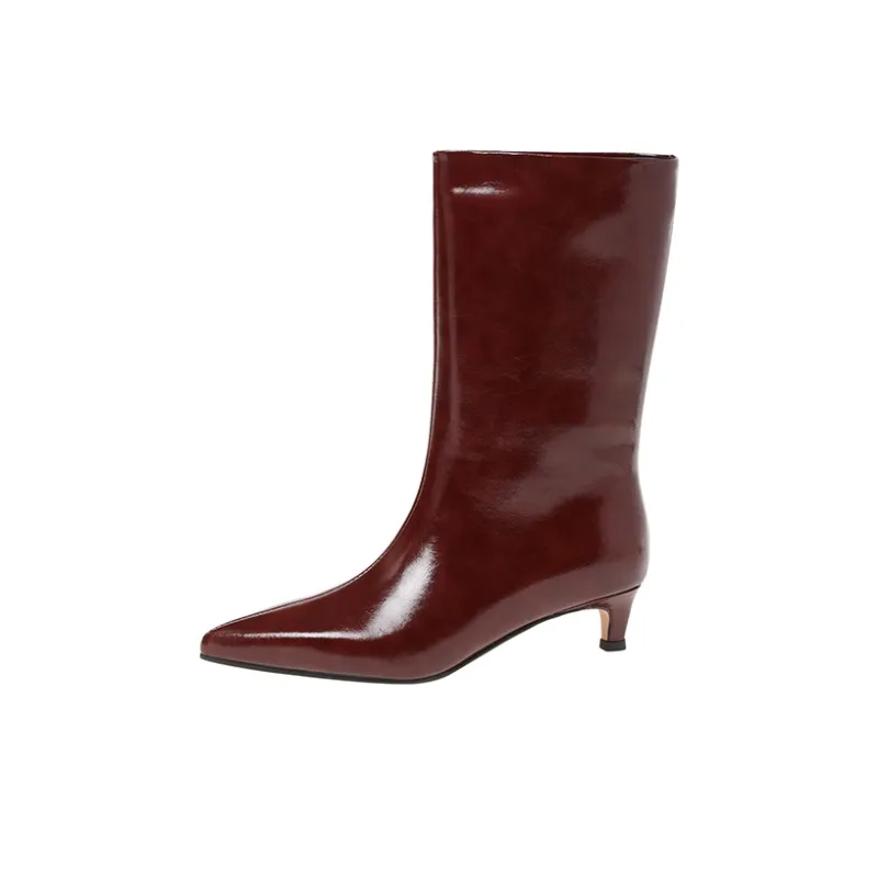 XIAOAJUE Ankle Boots 4cm Women's-5
