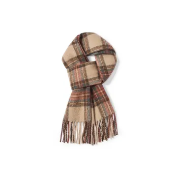 SEPTWOLVES Sheep Wool Knit Scarf Friends Scarf WO Unisex Red/Orange/Dark Gray/Coffee
