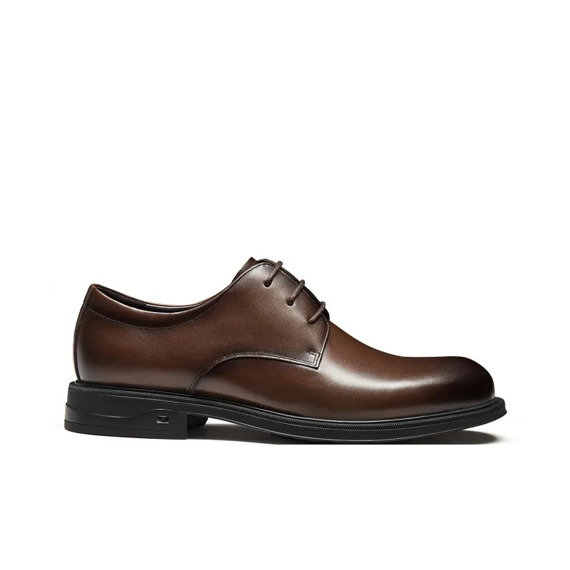 CAMEL Dress Shoes Men Low Top Black/Brown-7