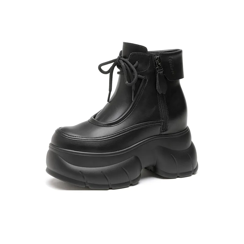CARDANRO Small sized Sky Vegetables Ankle Boots 10cm Women's-1