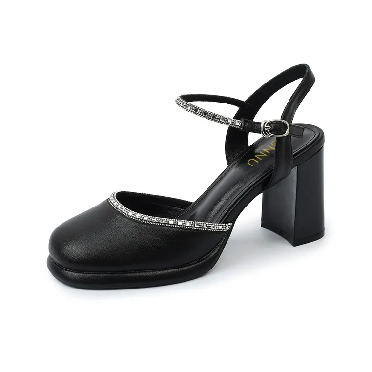 Dunnu Chunky Heel High Heels 8.0cm Women's-0