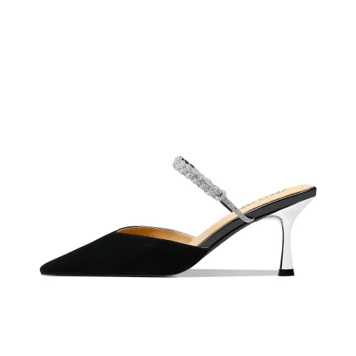 PRETY PEKI Stylish Sandal 7cm Women's Black