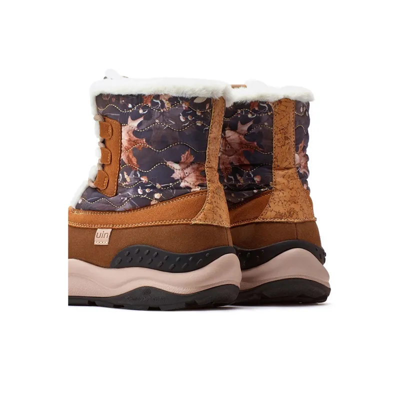U.IN Plants & Flowers Snow Boots Women's Purple/Dark Gray/Orange-12