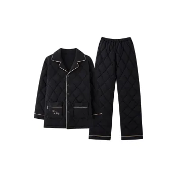 MIIOW Trend Party Series Pajama Tops Men's Gift Box Set Black