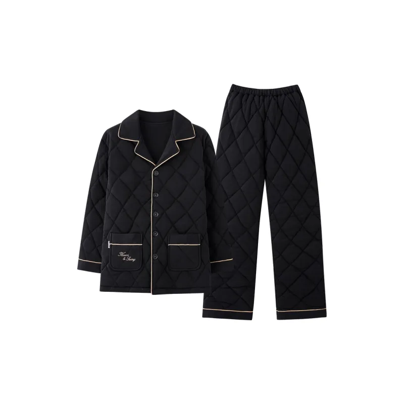 MIIOW Trend Party Series Pajama Top Men's Gift Box Set Black-0