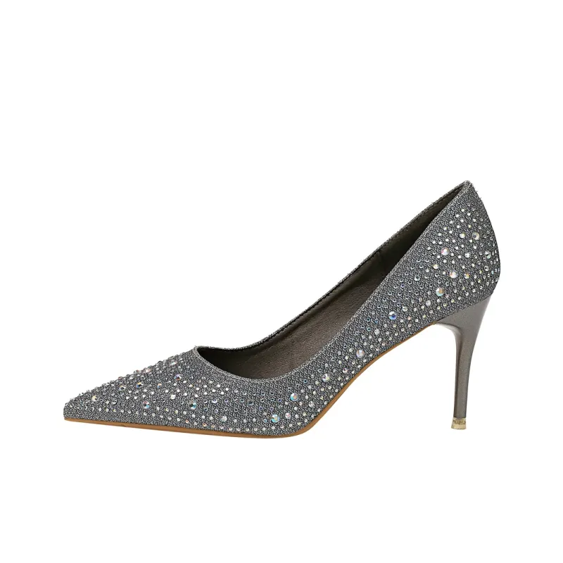 QITUMAUL Slim Heel High Heels Women's-2