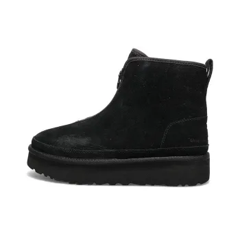 UGG Boots Harkley Zip Wear-Resistant Slip-Resistant Warm Short Snow Boots Men's Black