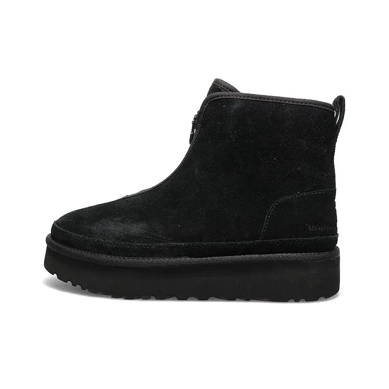UGG Boots Harkley Zip Wear-Resistant Slip-Resistant Warm Short Snow Boots Men's Black-0