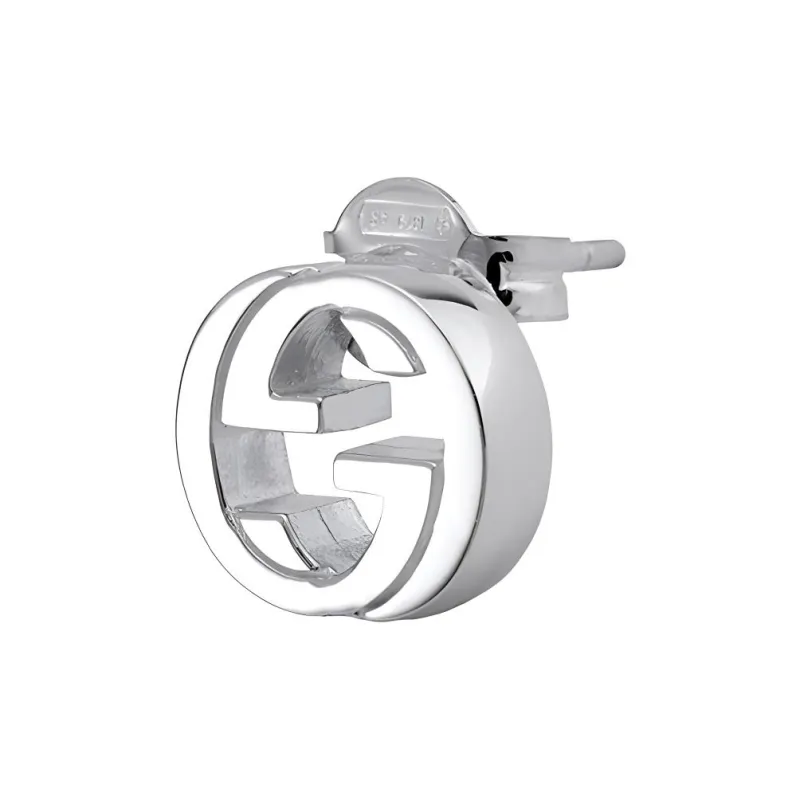 GUCCI 925 Sterling Silver Stud Earrings Women's Silver-1