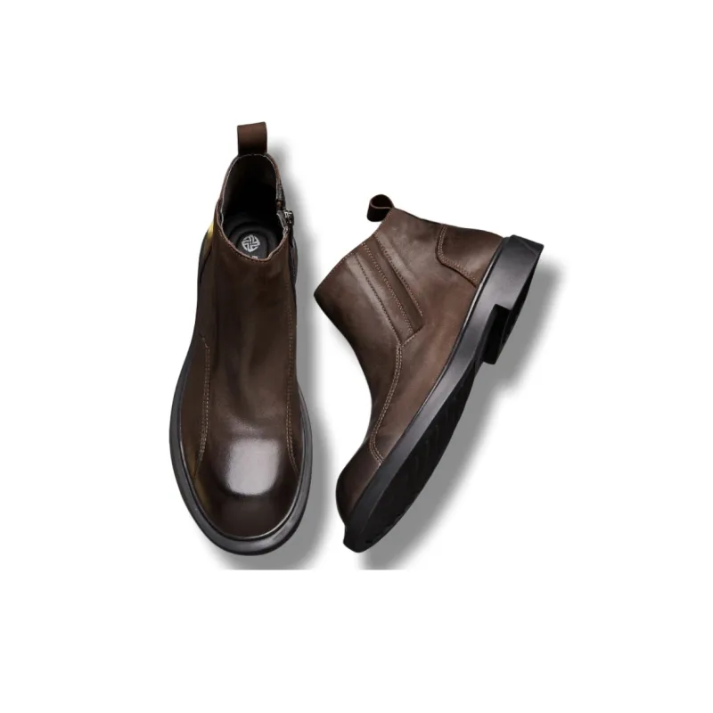 Brounvanm Ankle Boots Men's Coffee-10