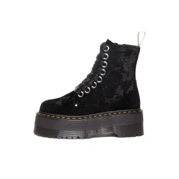Dr.Martens Vegan Jadon Boot Max Crushed Velvet Platforms 'Black' Women's