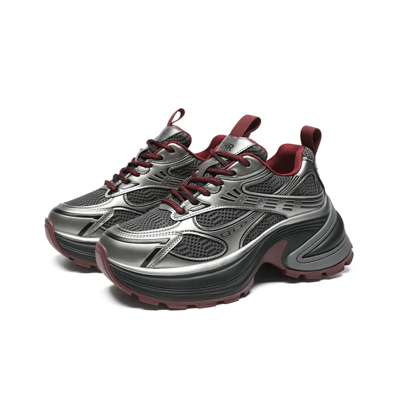 ZHR Cushioning, Abrasion Resistant, Height Increasing Low Top Chunky Sneakers Women's-7