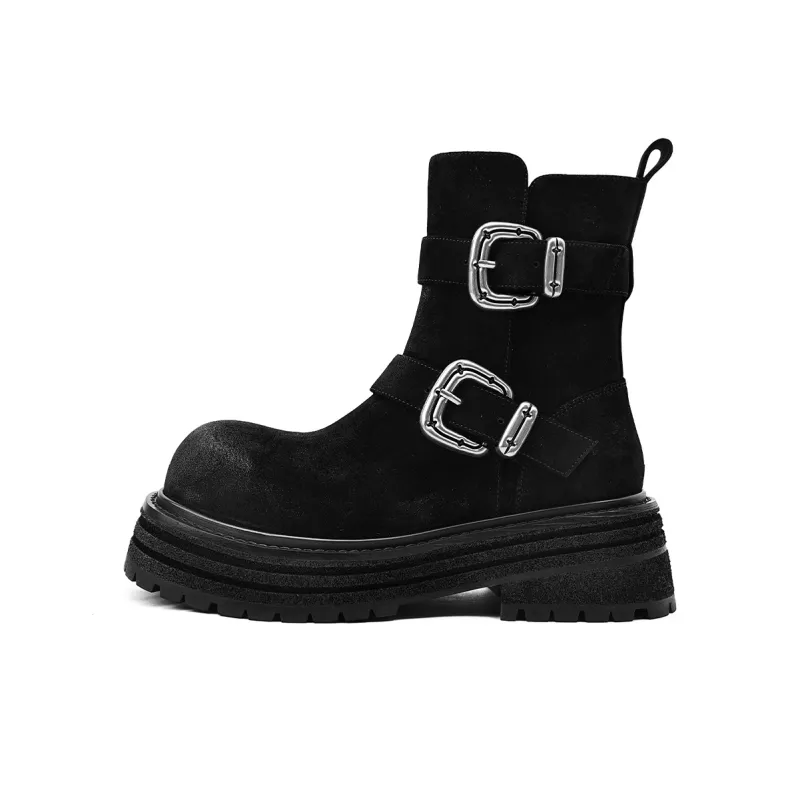 KMD Ankle Boots 6.5CM Women's Black-0