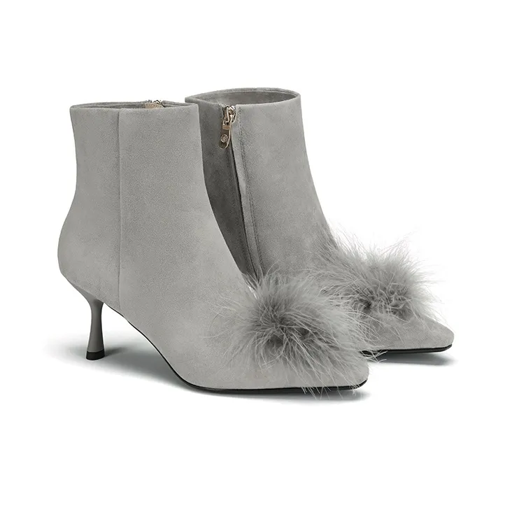 73Hours Plush Party Ankle Boots Women's-2