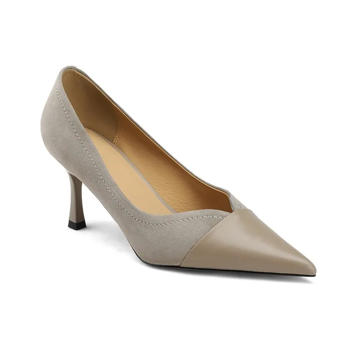 Naiyee High Heels Women's Black/Chestnut/Apricot-5