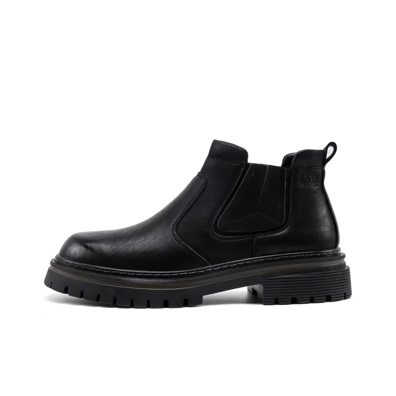 Mulinsen Ankle Boots Men Black/Brown-0
