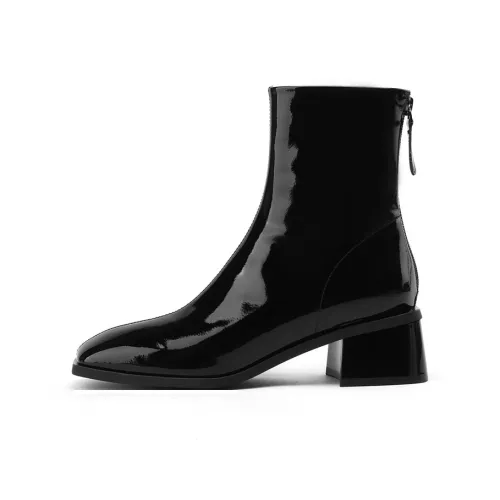DAPHNE Ankle Champion boots Women's Black/Beige