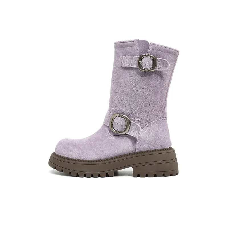 OULISASI Ankle Boots Women's Ecru/Khaki/Umber/Purple/Mocha-15