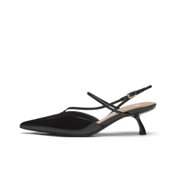 73Hours Minimalism, Fashion Apparel Sandal Slim Heel High Heels 5.5cm Women's Black
