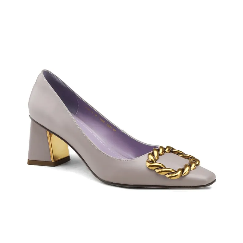 Naiyee High Heels Women's Black/Ecru/Purple-7