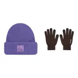 Purple Hat+Coffee Glove