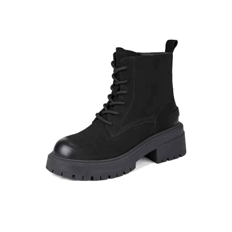 ELLE Martin Boots Women's Camel/Black-4