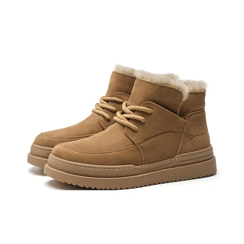 C°BANNER 9cm Snow Boots Men's Yellow Brown-1