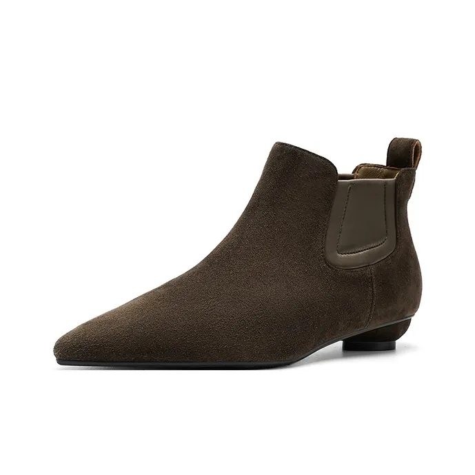 HARSON Ankle Boots Women's Black/Burnt Tea Green-9