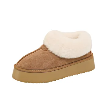Little Red Man Warm Ankle Length Snow Boots Women's Khaki