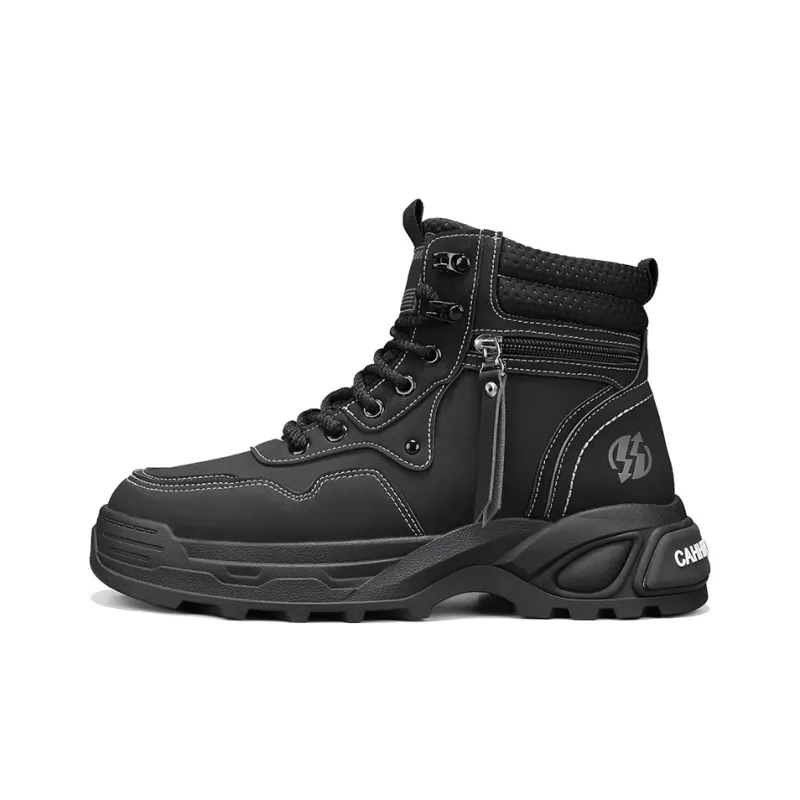 HUANAI Martin Boots Men Black-4