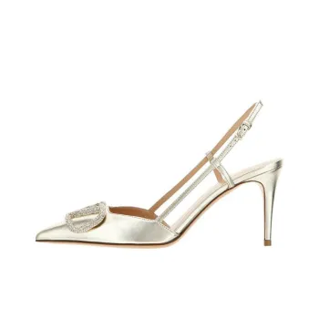 Xingdiman Slim Heel High Heels Women's Silver