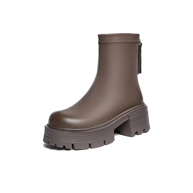 JOSINY Ankle Boots Women's Black/Khaki/Dark Brown-7