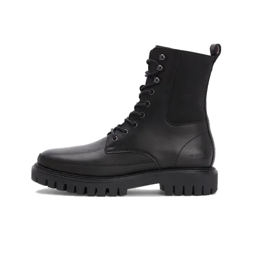 Tommy Hilfiger Lace-up Leather Ankle Boots
