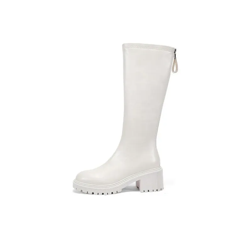 DAPHNE Knee high Boots Women's Black/Beige/Brown-8