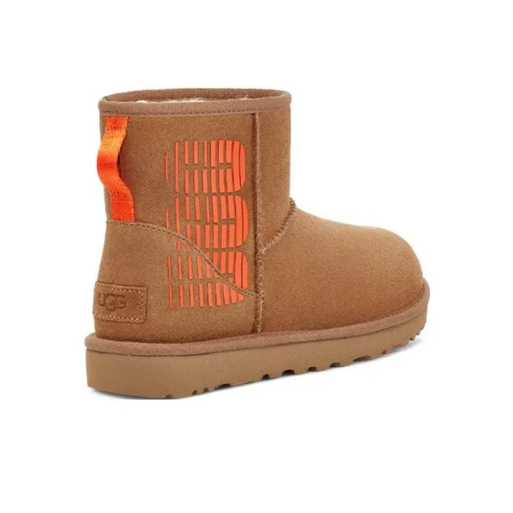 UGG Classic Mini Side Logo 'Chestnut Orange' Women's-2